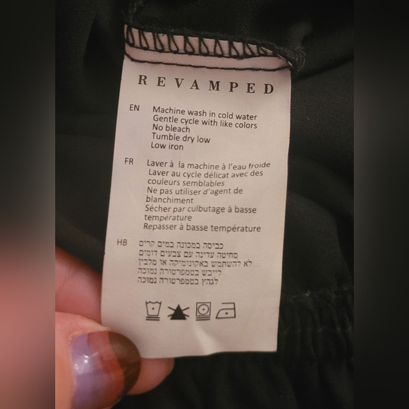 Revamped Off Shoulder Ruffled Cropped Bell Sleeve Blouse Size Med - Picture 6 of 10